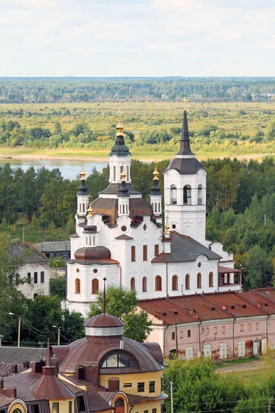 Summer landscape with a View of the Church of Zacharias and Eliz — Stock Photo, Image