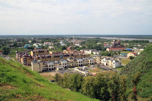 Pohled na ruské město Tobolsk v regionu Tyumen v Russ — Stock fotografie