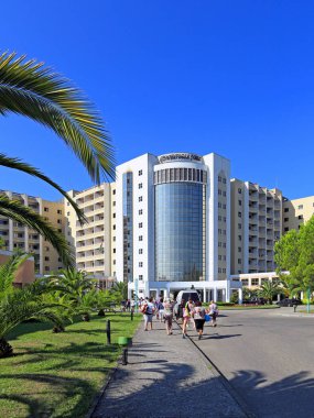 Şehir merkezindeki Boxwood Korusu 'nun güzel binası.