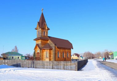 Novotyryshkino köyündeki Evanjelik Luteryan Kilisesi 
