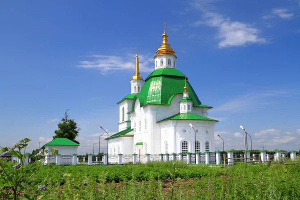 Tyumen Rusland Juli 2011 Historisch Cultureel Monument Preobrazjenskaja Kerk Gebouwd — Stockfoto