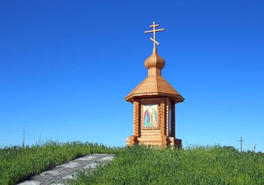 Rusya 'nın Yamalo-Nenets ilçesinin Pangody Nadymsky ilçesine bağlı Ortodoks ahşap şapeli