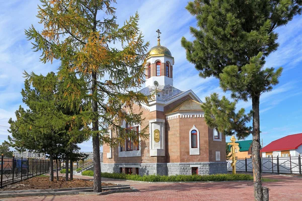 Nadym Russia September 2015 Chapel Named Holy Great Prince Alexander — Stock Photo, Image