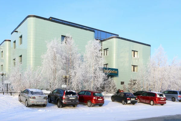 Nadym Russia January 2015 Zapsibkombank Commercial Bank Branch Yamalo Nenets — Stock Photo, Image