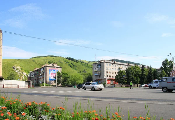 Gorno Altaisk Russland Juli 2009 Stadtansicht Des Sommertages Der Hauptstadt — Stockfoto