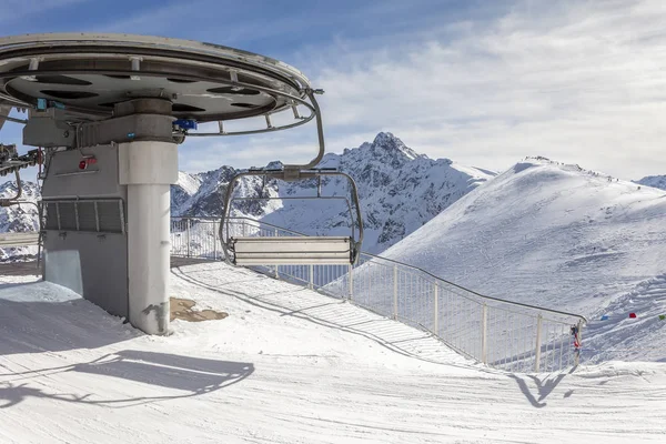 Ski Lift Mountains — Stock Photo, Image