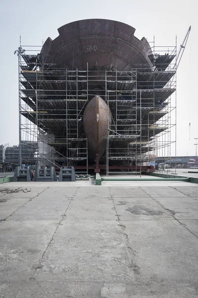 Construction Ship Land Stockfoto