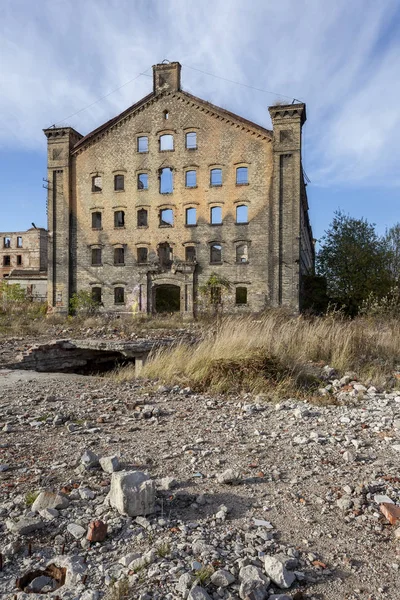 Ruinerna Köttfabrik Gdansk Polen — Stockfoto