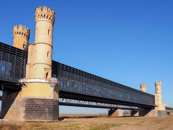 Historische Straßenbrücke Tczew Polen — Stockfoto