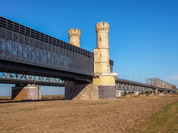 Most Drogowy Historycznych Tczewie Polska — Zdjęcie stockowe