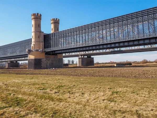 Historické Silniční Most Tczew Polsko — Stock fotografie