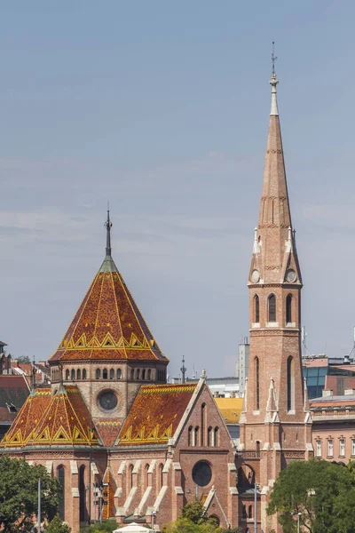 Szilagyi Dezso Square Reformierte Kirche Evangelische Kirche Budapest — Stockfoto
