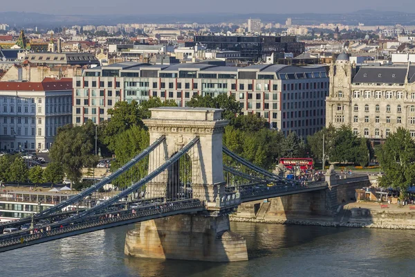 Chain Bridge - suspension bridge that spans the River Danube between Buda and Pest