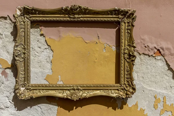 Frame op de oude muur — Stockfoto