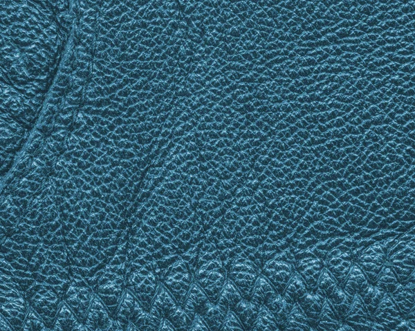 Cuir bleu texture gros plan. Utile pour le contexte — Photo