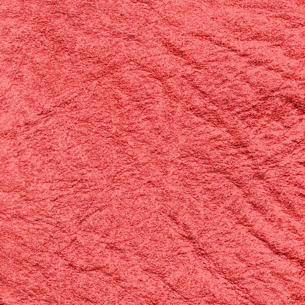 Texture rouge cuir grossièrement habillé — Photo