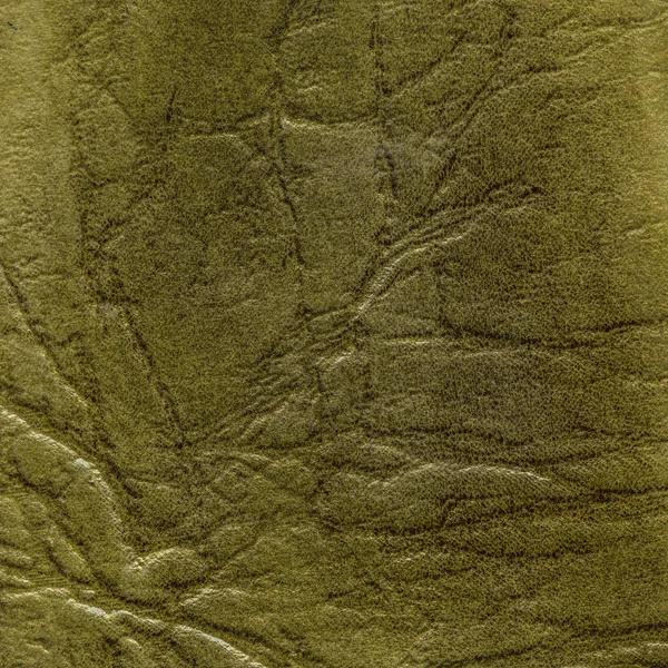 Tekstur av gammelt knust, grønt kunstlær – stockfoto