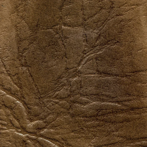 Tekstura starych zgnieciony brązowy sztucznej skóry — Zdjęcie stockowe