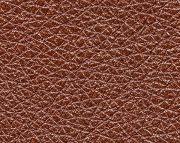 High detailed brown leather texture — Stock Photo, Image