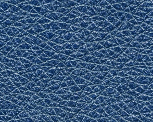 High detailed blue leather texture — Stock Photo, Image
