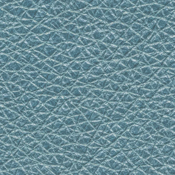 High detailed light blue leather texture — Stock Photo, Image