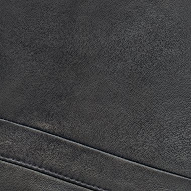 siyah deri arka plan, dikişleri 