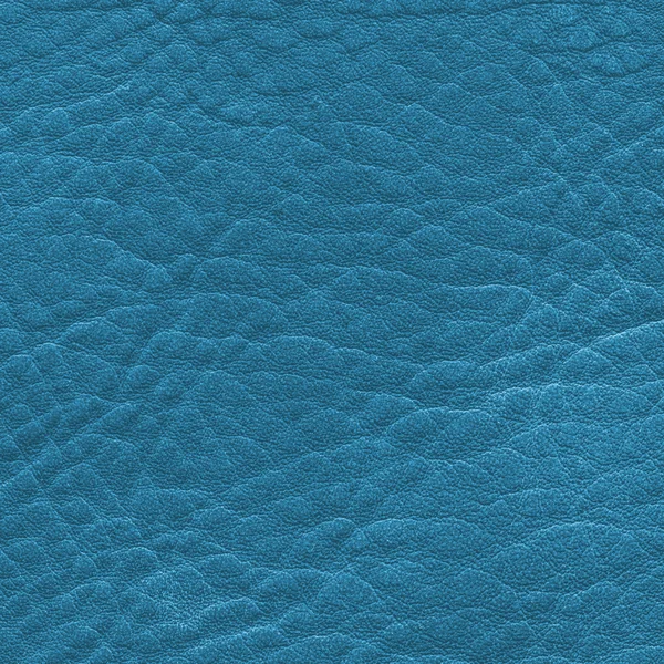 Textura de couro azul close-up. — Fotografia de Stock