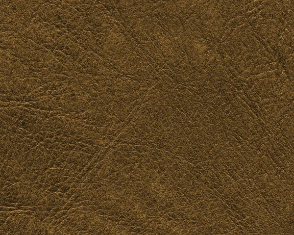 Yellowish-brown worn leather texture — Stock Photo, Image