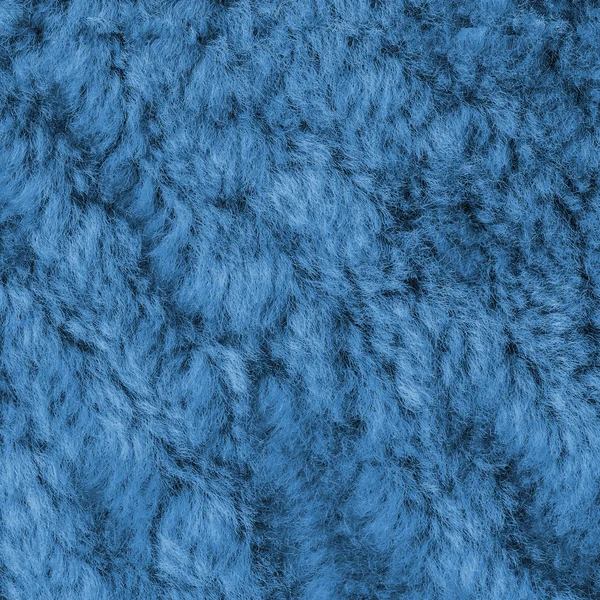Пофарбована синя текстура хутра крупним планом — стокове фото