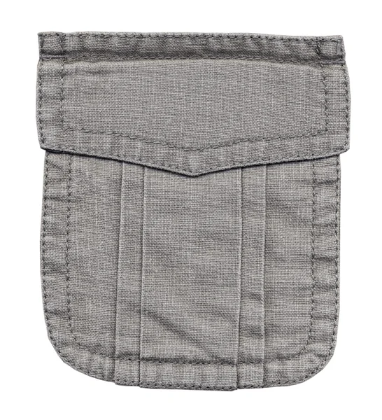Bolsillo de chaqueta famale gris claro aislado en blanco — Foto de Stock