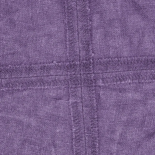 Textura de mezclilla violeta, lado equivocado, costuras traseras —  Fotos de Stock