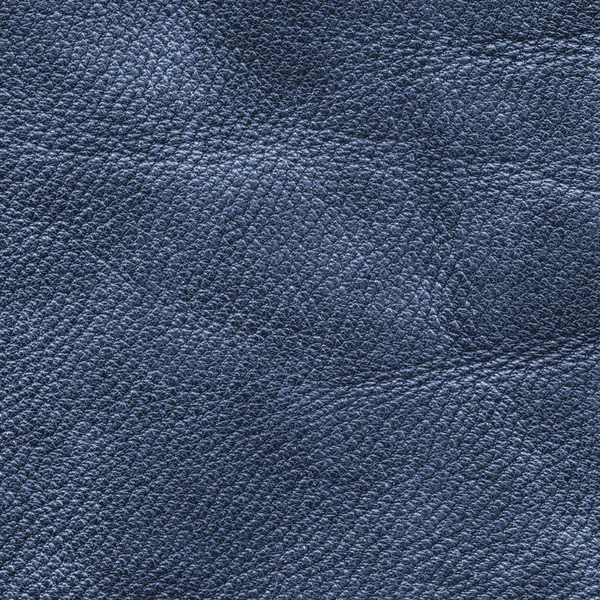 Vieille texture de cuir bleu pour le fond — Photo