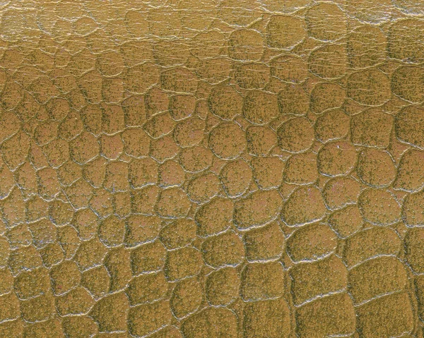 Eski sarı yapay yılan deri doku veya arka plan — Stok fotoğraf