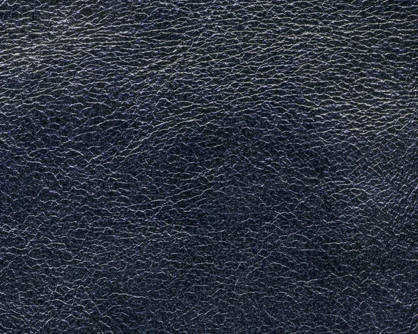 Mörk blå läder textur närbild — Stockfoto