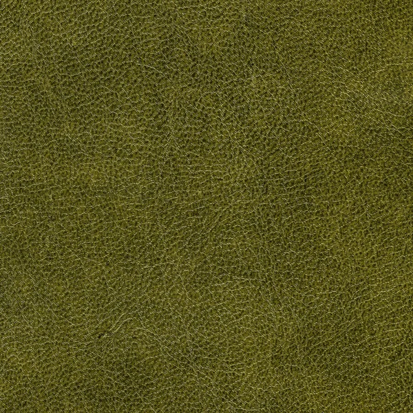 Green artificial leather texture as background — Stock Photo, Image