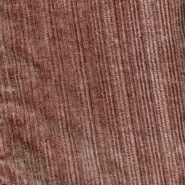 Textura de denim vermelho-marrom close-up — Fotografia de Stock