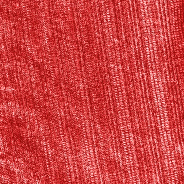 赤のデニムのテクスチャのクローズ アップ — ストック写真