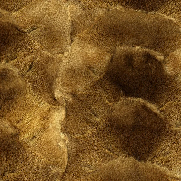 Коричневая натуральная текстура норки крупным планом — стоковое фото