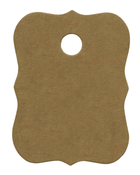 Beige kartonnen label — Stockfoto