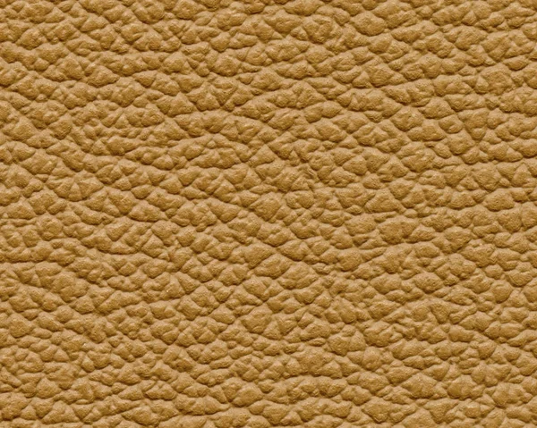 Cuir jaune-brun texture gros plan . — Photo