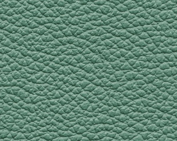 Green leather texture closeup. — Stock Photo, Image