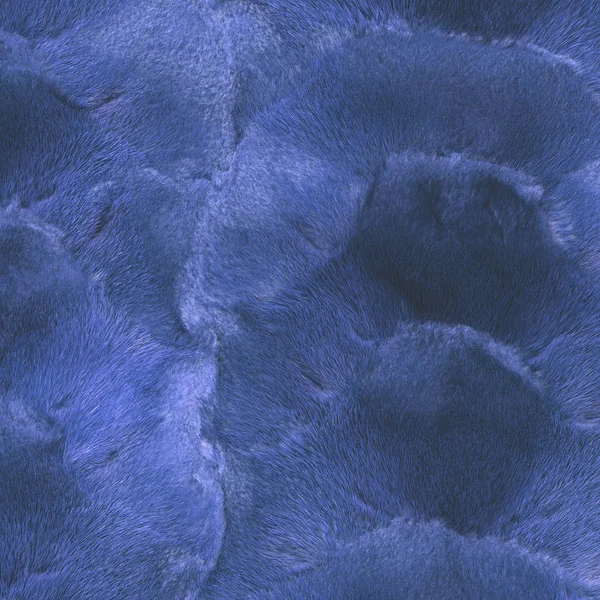 Painted blue mink fur texture closeup for background — Stock Photo, Image