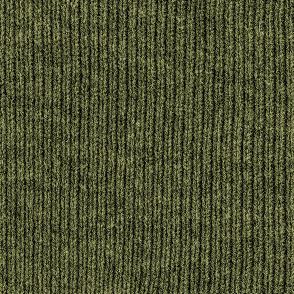 Textura de tecido de tricô verde. Útil para fundo — Fotografia de Stock