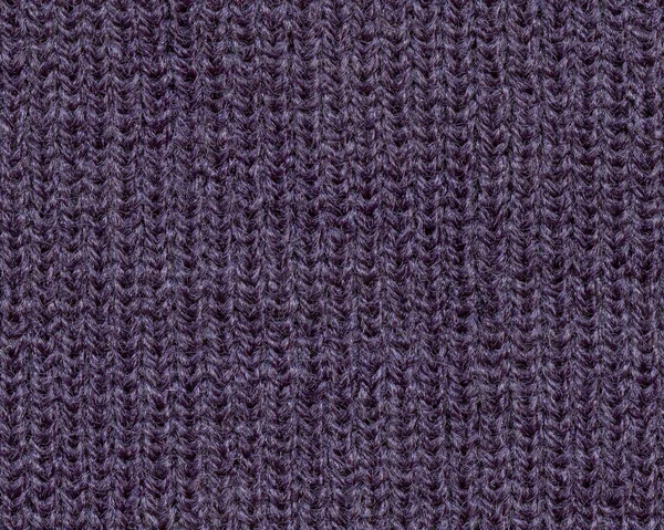 Textura de tejido de punto violeta primer plano . — Foto de Stock