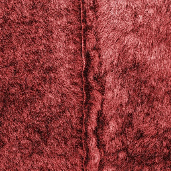 Detailní textury červené přírodní kožešina — Stock fotografie
