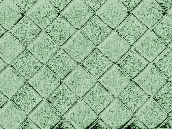 Textura de couro artificial verde claro como fundo — Fotografia de Stock