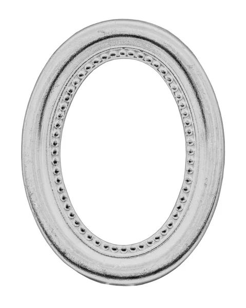Cornice ovale in legno grigio — Foto Stock