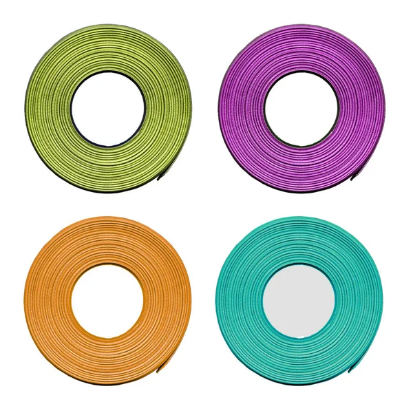 Hanks of textile tapes of different color — Stock Photo, Image