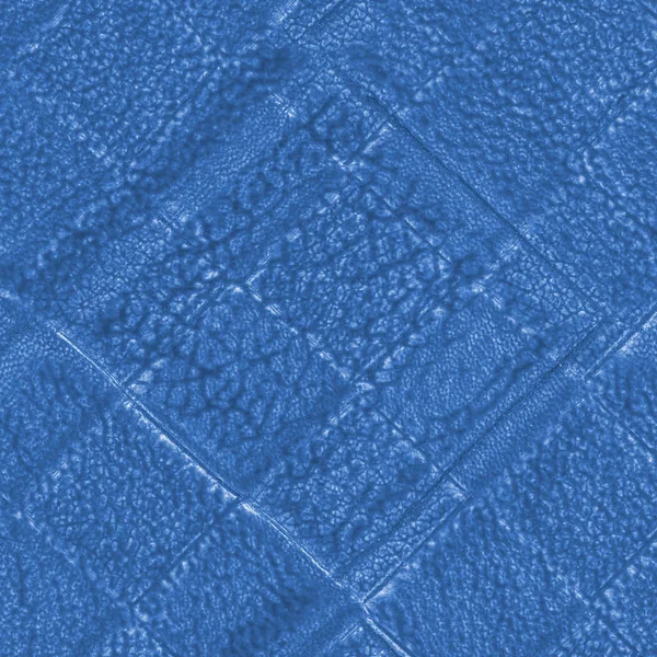 Fundo azul com base na textura de couro — Fotografia de Stock