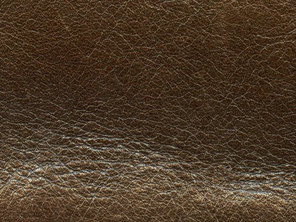 Old worn brown leather texture as background — Stock Photo, Image